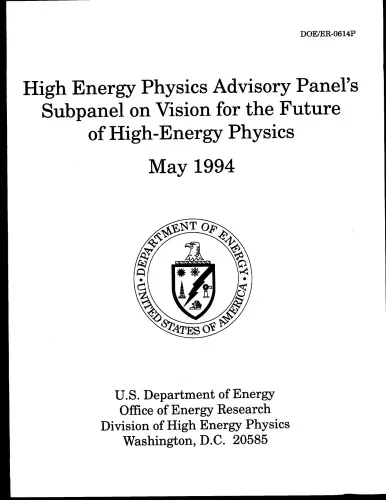 High Energy Physics Advisory Panel's Subpanel on Vision for the Future of High-Energy Physics