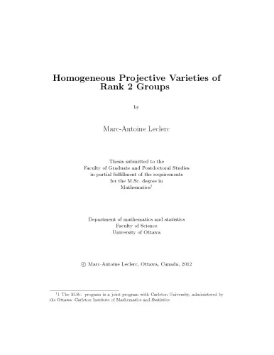 Homogeneous Projective Varieties of Rank 2 Groups