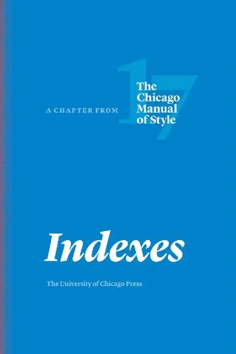 Indexes a chapter from the Chicago Manual of Style 17