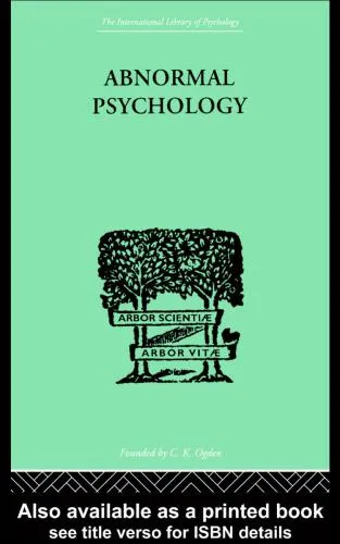 International library of psychology, 004.; International library of psychology., Abnormal and clinical psychology ;, 4