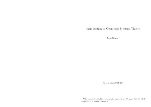 Cover of Introduction to Geometric Measure Theory