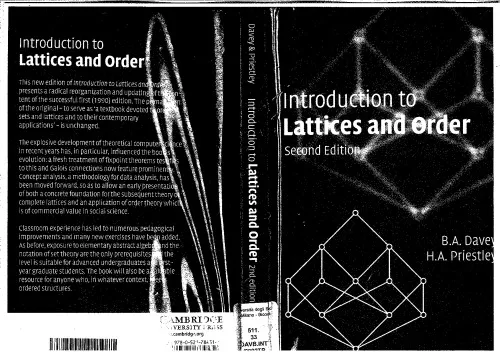 Introduction to Lattices and Order