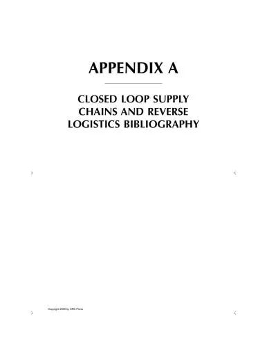 Introduction to Management of Reverse Logistics and Closed Loop Supply Chain Processes