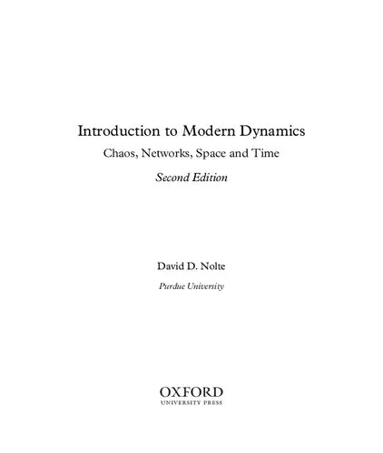 Introduction to Modern Dynamics. Chaos, Networks, Space and Time (2nd Ed.)