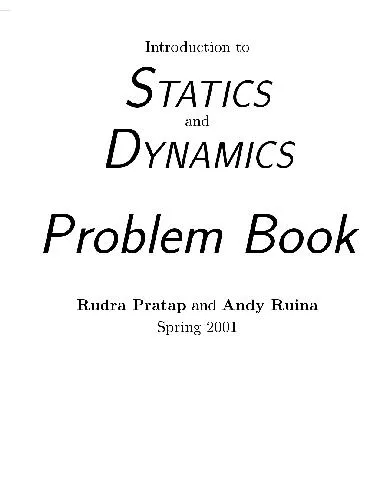 Introduction to Statics and Dynamics. Problem Book