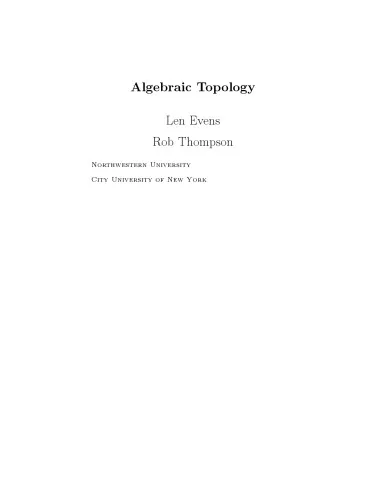 Introduction to algebraic topology