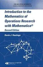 Cover of Introduction to the mathematics of operations research with Mathematica