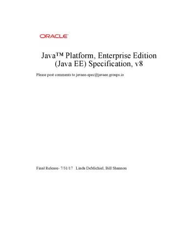 Java EE 8, Final Release (Aug 2017).