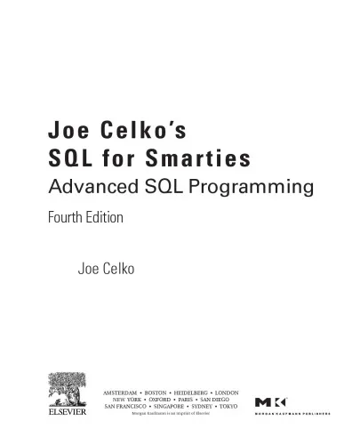 Joe Celko's SQL for smarties : advanced sql programming
