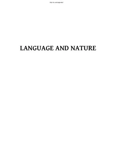 Language and Nature: Papers Presented to John Huehnergard on the Occasion of His 60th Birthday: 67 (Studies in Ancient Oriental Civilisation)