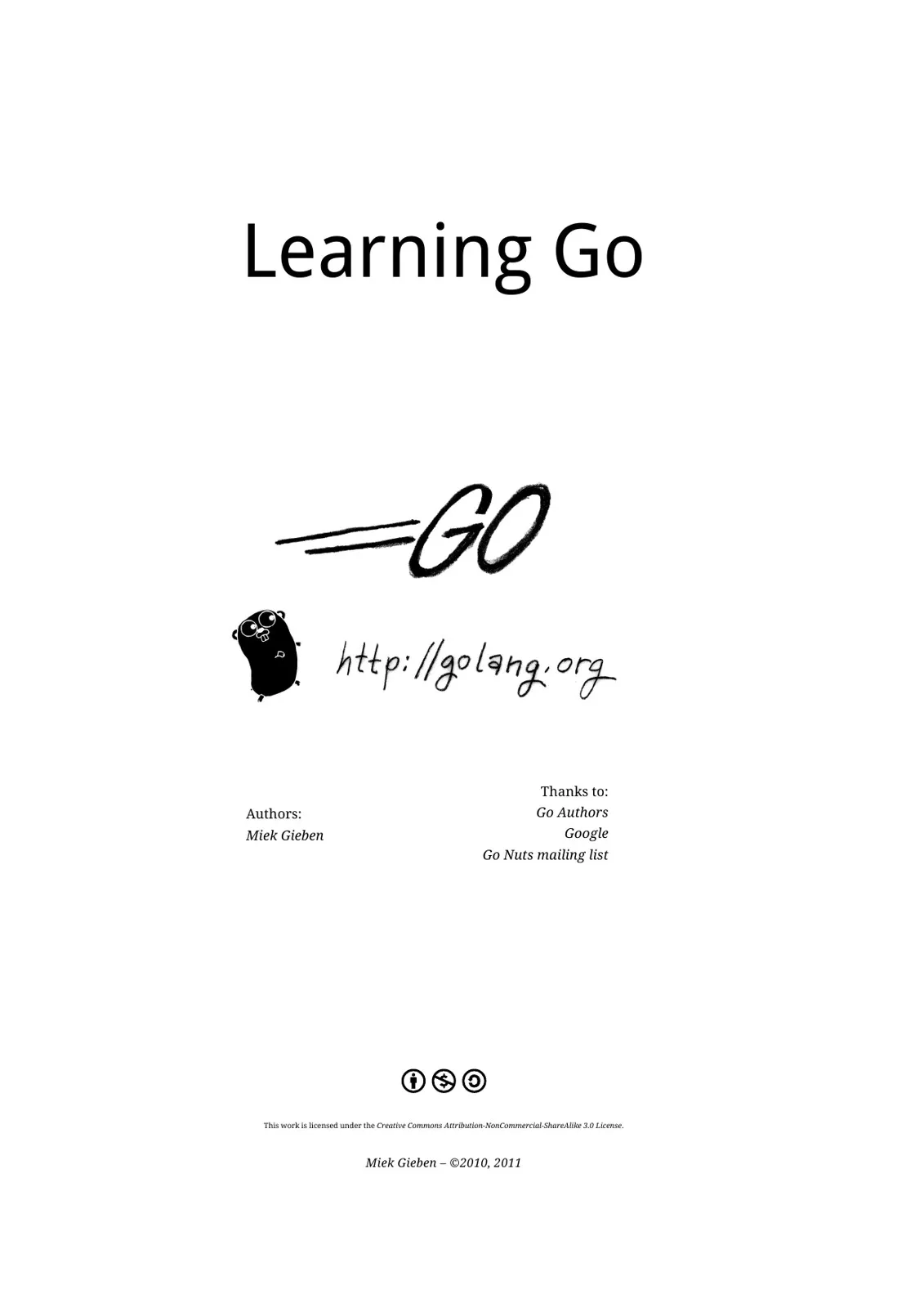 Learning Go