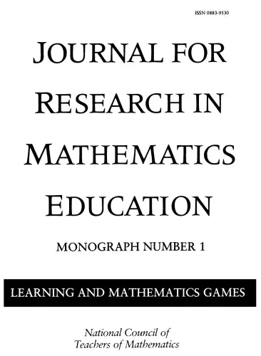 Learning and Mathematics Games (Journal for Research in Mathematics Education. Monograph, No. 1)