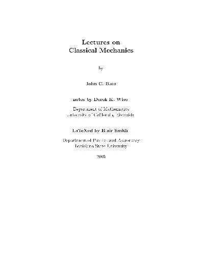 Lectures on classical mechanics