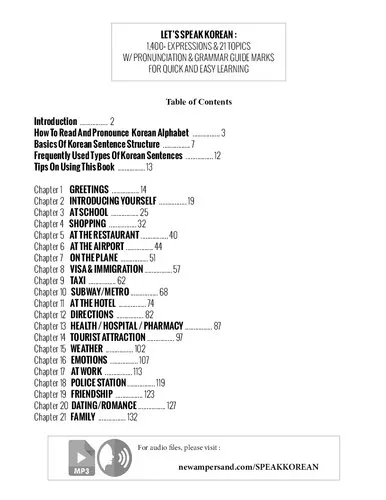 Let's Speak Korean: Learn Over 1,400+ Expressions Quickly and Easily With Pronunciation & Grammar Guide Marks - Just Listen, Repeat, and Learn!