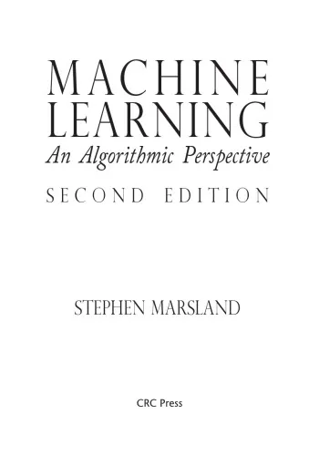 Machine Learning. An Algorithmic Perspective 2nd ed.