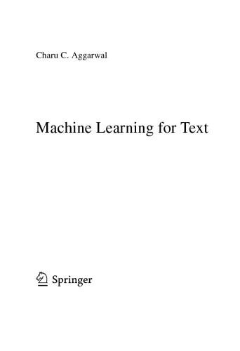 Machine Learning for Text