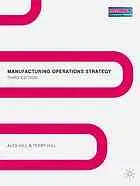 Manufacturing operations strategy