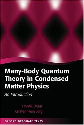 Many-body quantum theory in condensed matter physics