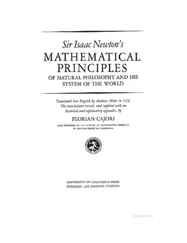 Mathematical Principles of Natural Philosophy