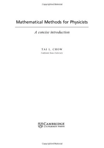 Mathematical methods for physicists: a concise introduction