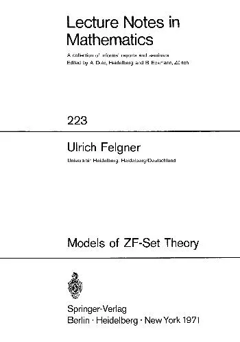 Models Of Zf-Set Theory