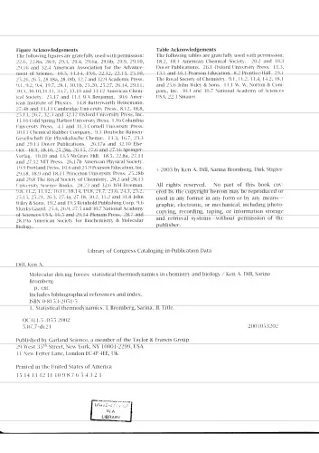 Molecular Driving Forces; Statistical Thermodynamics In Chemistry And Biology