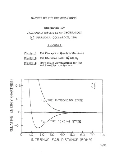 Nature of the chemical bond