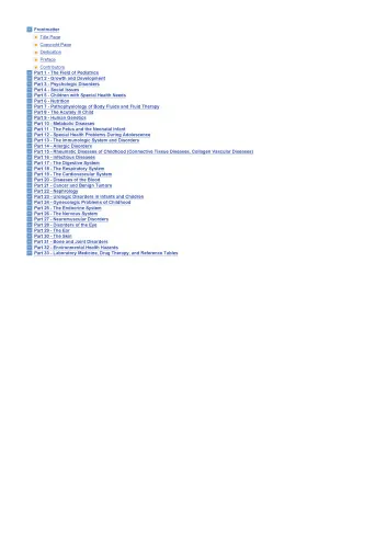 Nelson Textbook of Pediatrics, 17th Edition