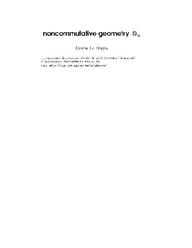 Noncommutative geometry (web draft, version 3)