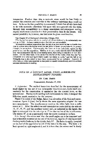 Note on a Contact Lever, Using Achromatic Displacement Fingers (1918)(en)(5s)