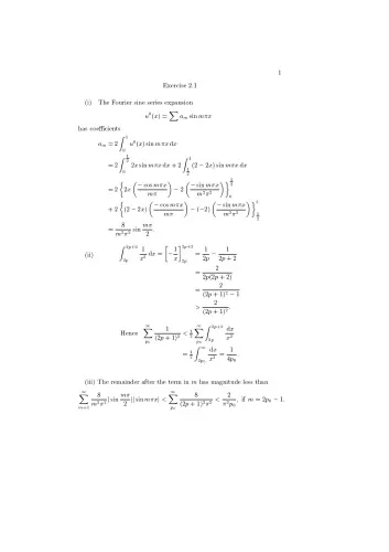 Numerical Solution of Partial Differential Equations solution manual