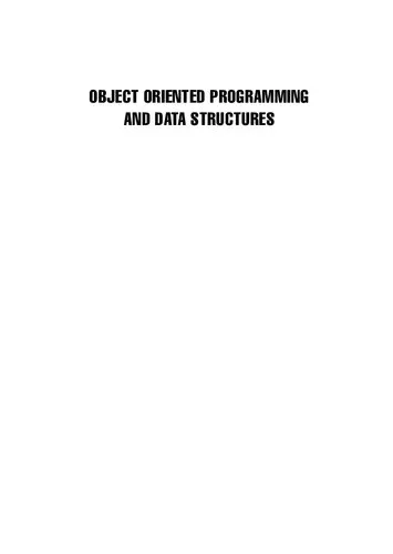 Object Oriented Programming and Data Structures