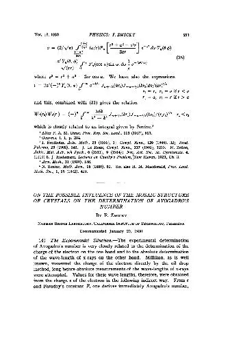 On the Possible Influence of the Mosaic Structure of Crystals on the Determination of Avogadros Number