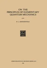 Cover of On the Principles of Elementary Quantum Mechanics