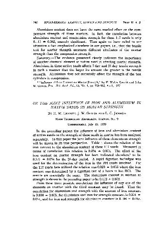 On the joint influence of iron and aluminium in native sands on mortar strength