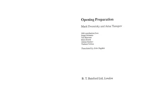Opening Preparation