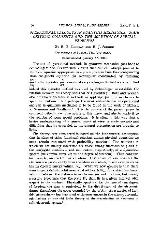 Operational Calculus in Quantum Mechanics. Some Critical Comments and the Solution of Special Problems