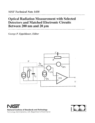 Optical Radiation Measurement with Selected Detectors and Matched Electronic Circuits Between 200 nm and 20 μm