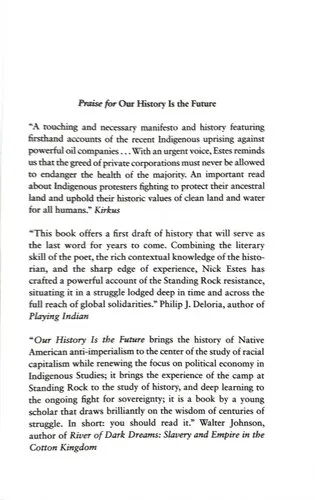 Our History Is the Future: Standing Rock Versus the Dakota Access Pipeline, and the Long Tradition of Indigenous Resistance