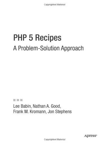 PHP 5 Recipes: A Problem-solution Approach