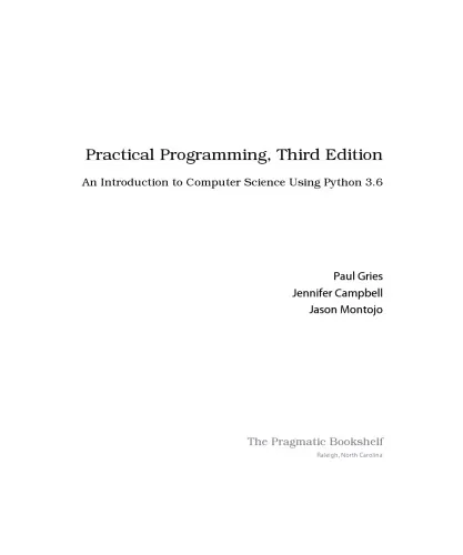 Practical programming: An introduction to computer science using Python