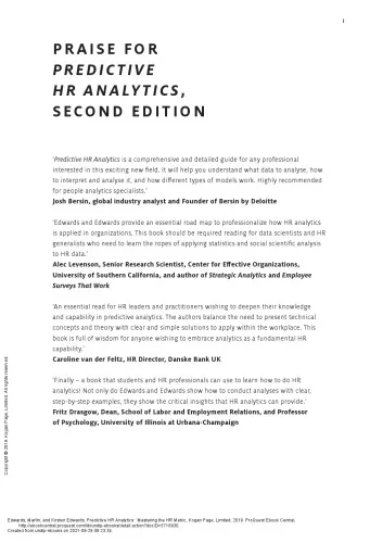 Predictive HR Analytics Mastering the HR Metric 2nd edition