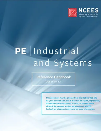 Principles and Practice of Engineering PE Industrial and Systems Reference Handbook