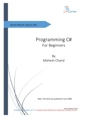 Programming C# for beginners