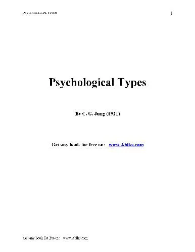 Psychological Types