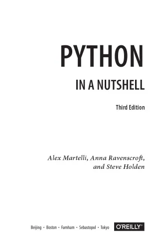 Python in a Nutshell. A Desktop Quick Reference