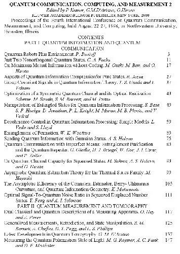 Quantum communication, computing, and measurement