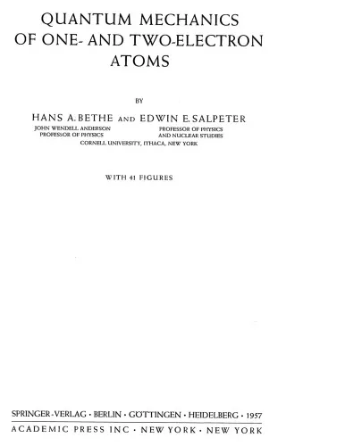 Quantum mechanics of one- and two-electron atoms