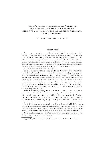 (Quasy)periodic solution in (in)finite dimensional hamiltonian systems with applications to celestial mechanics and wave equation