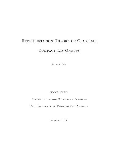 Representation Theory of Classical Compact Lie Groups [thesis]